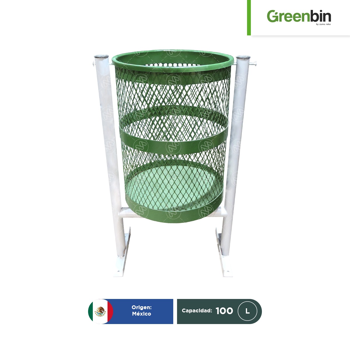 papelera urbana barcelona sencilla greenbin 100 l 001
