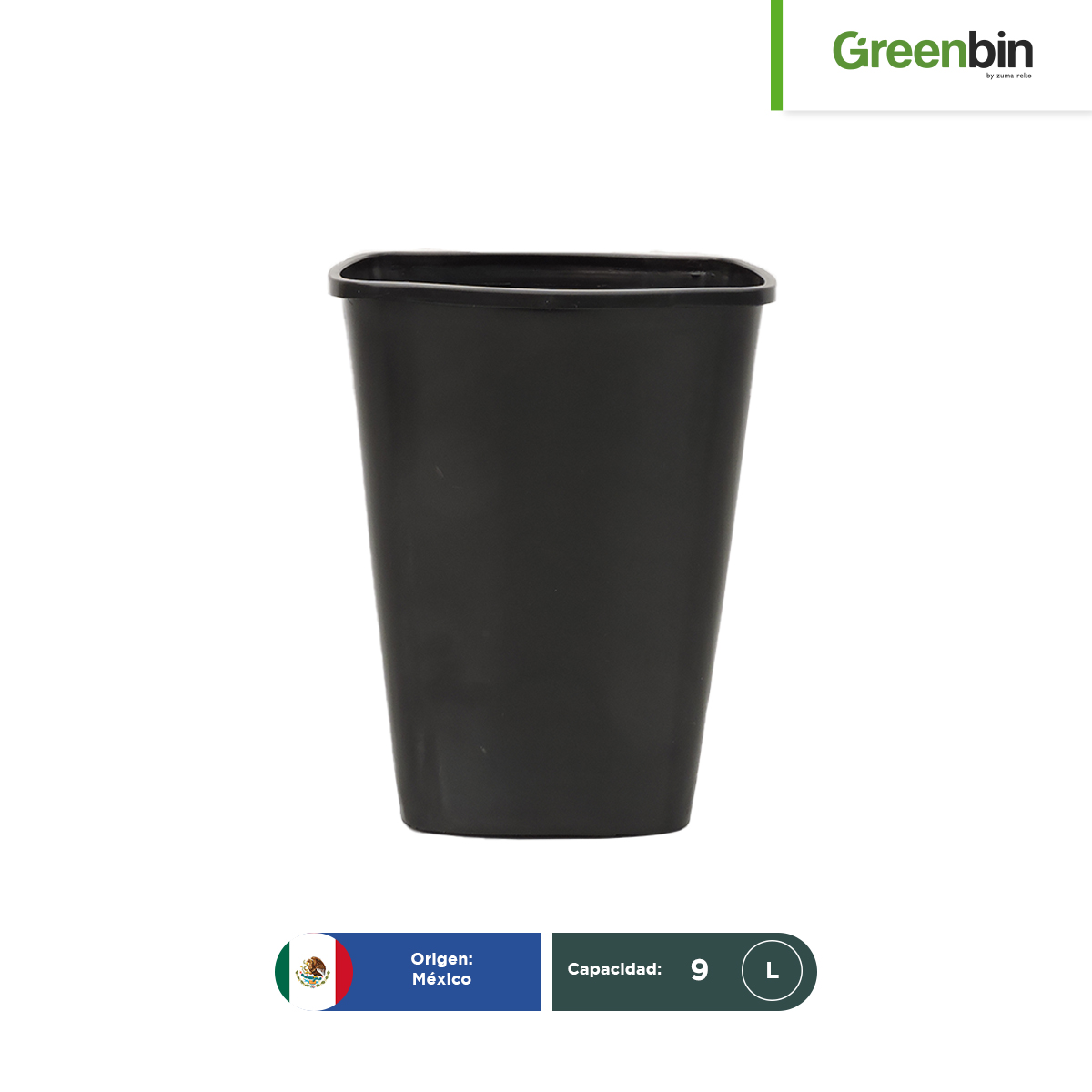 cesto rectangular mini greenbin 9 l ng 001